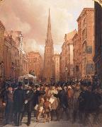 James H. Cafferty Wall Street oil painting artist